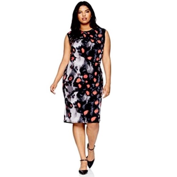 Rachel Roy Ruched Bodycon Dress Size 1X - Picture 1 of 8